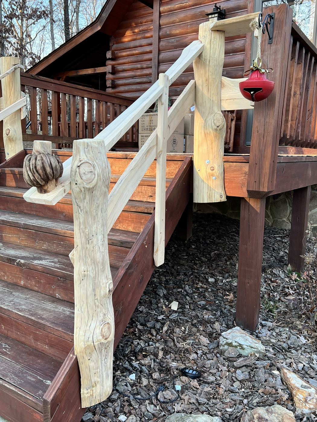 Porch stairs — Live Edge Oak Co