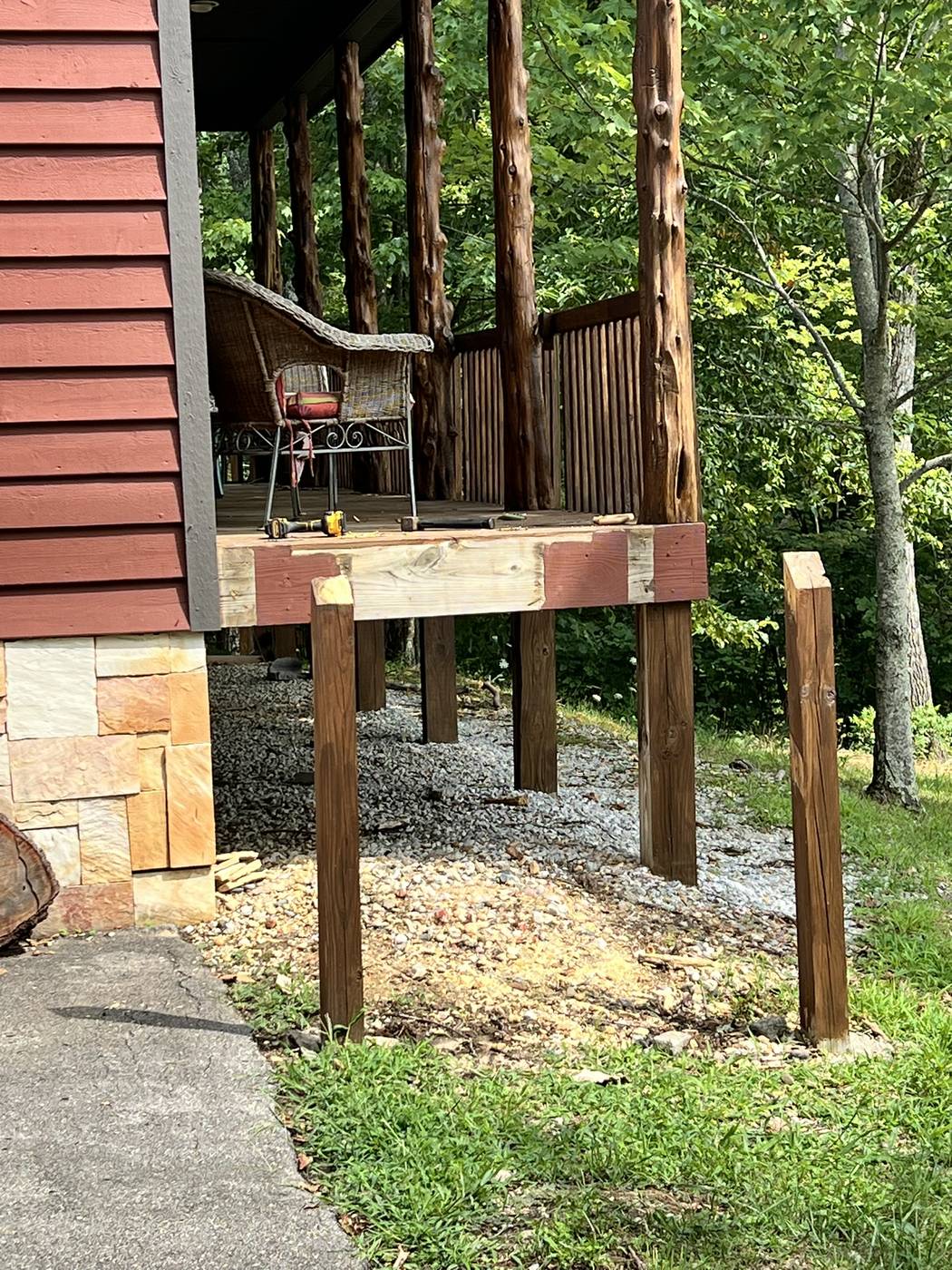 Stair foundation — Live Edge Oak Co