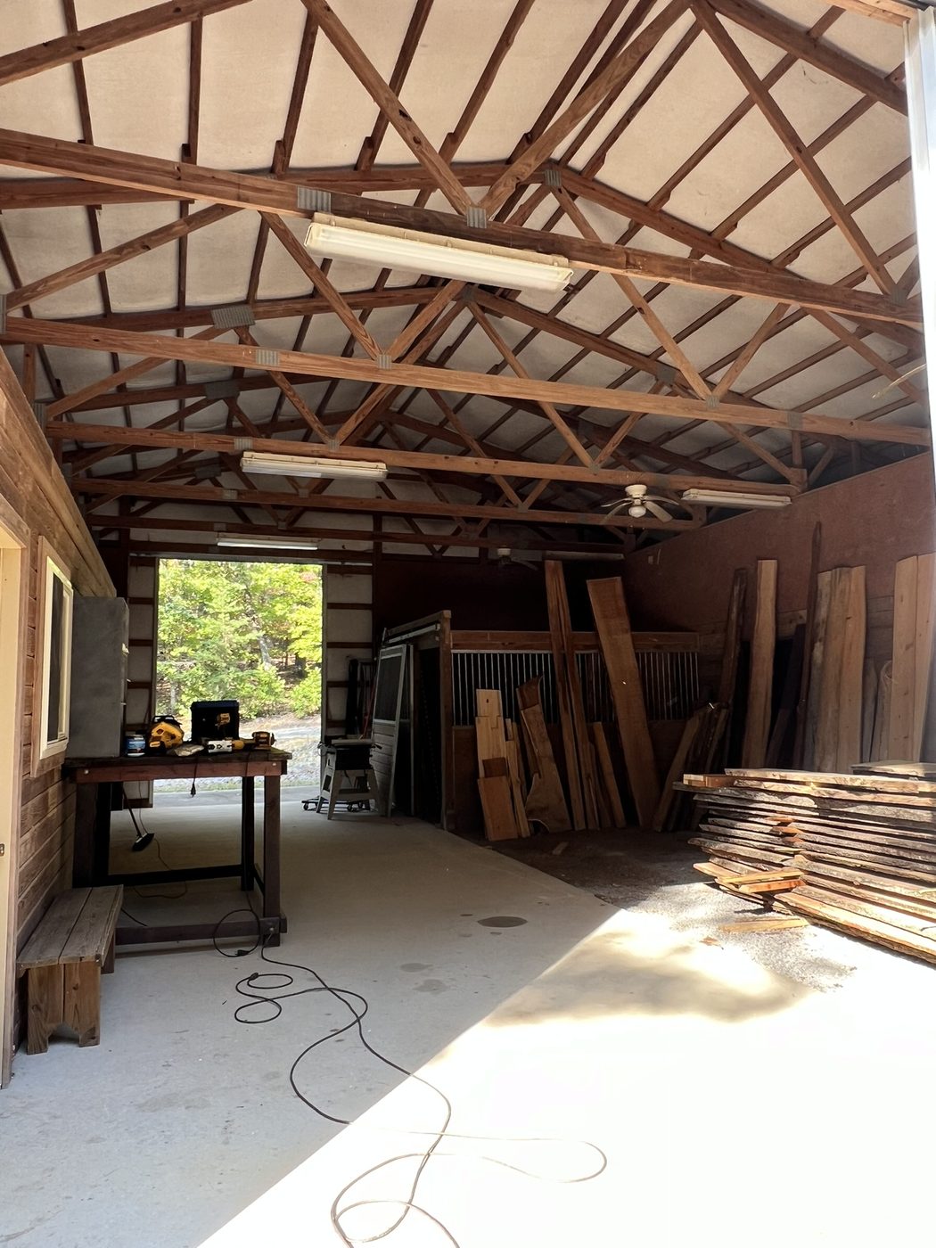 Inside the shop — Live Edge Oak Co