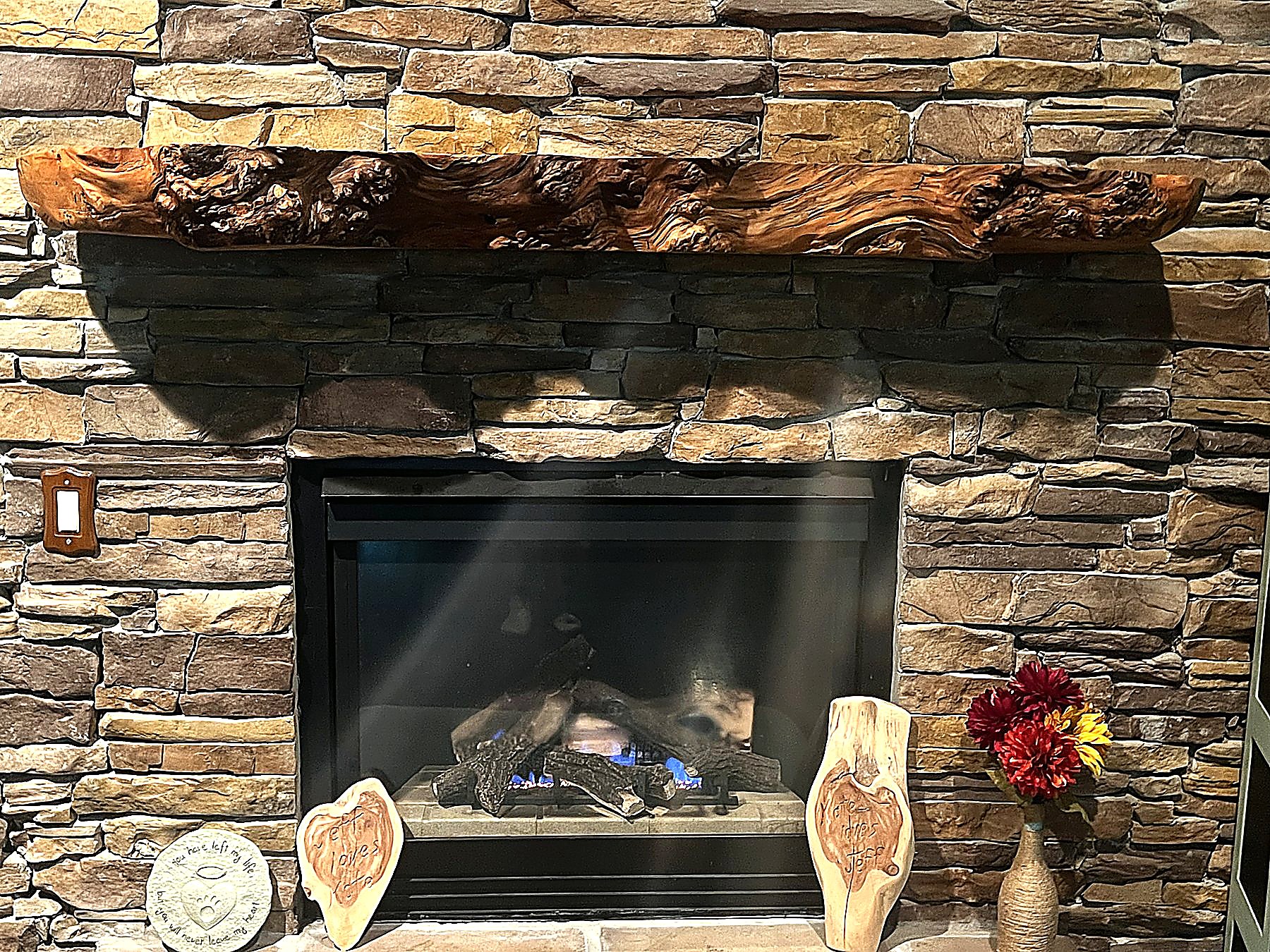 Live-edge oak slab face — Live Edge Oak Co