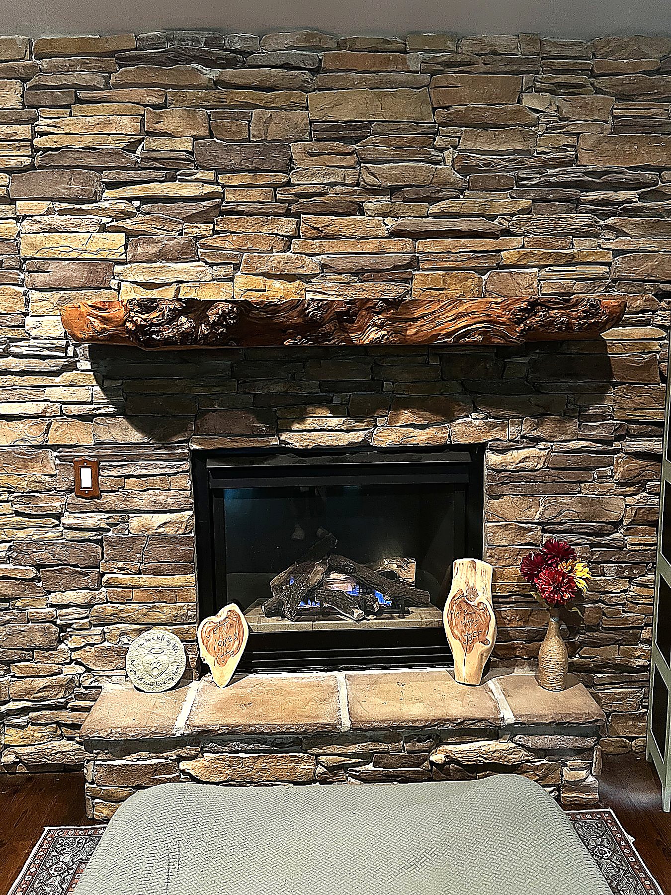 Bark and grain on live-edge oak — Live Edge Oak Co