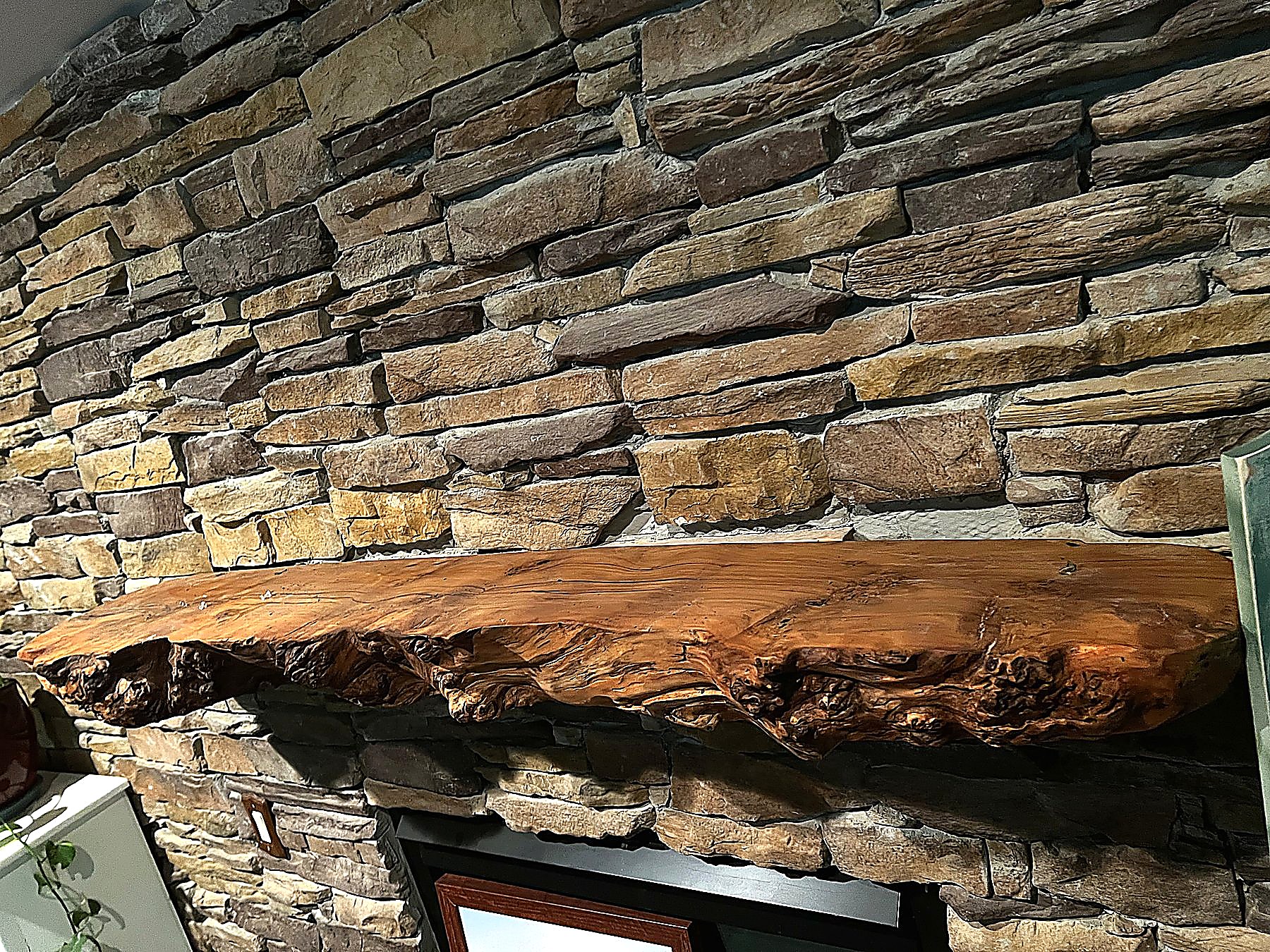 Natural live edge on oak slab — Live Edge Oak Co