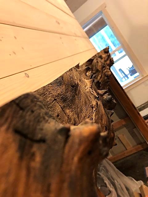 Character knot in live-edge oak — Live Edge Oak Co